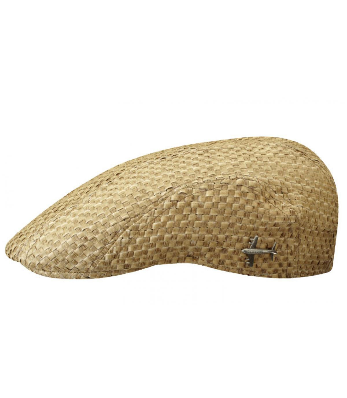 Stetson straw flat cap Madison toyo